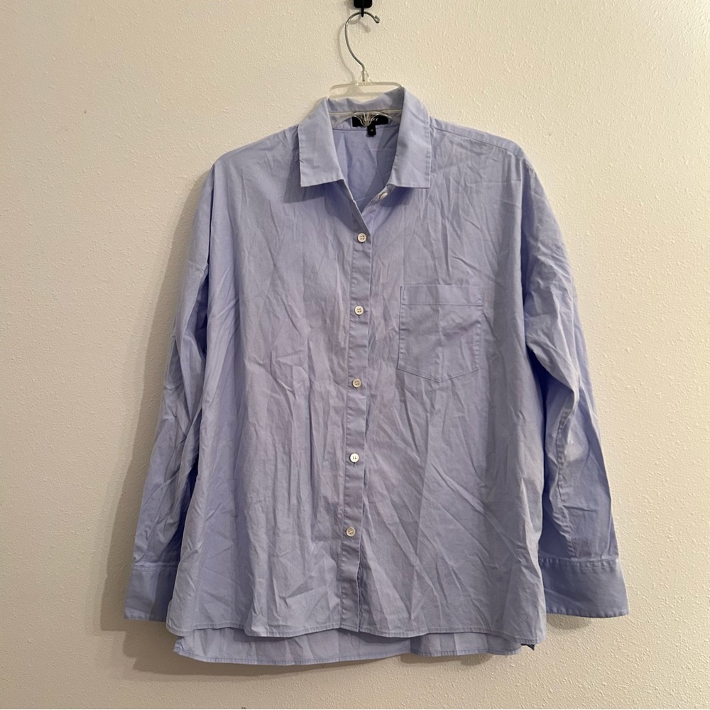 Theory | Blue Long Sleeve Button Down